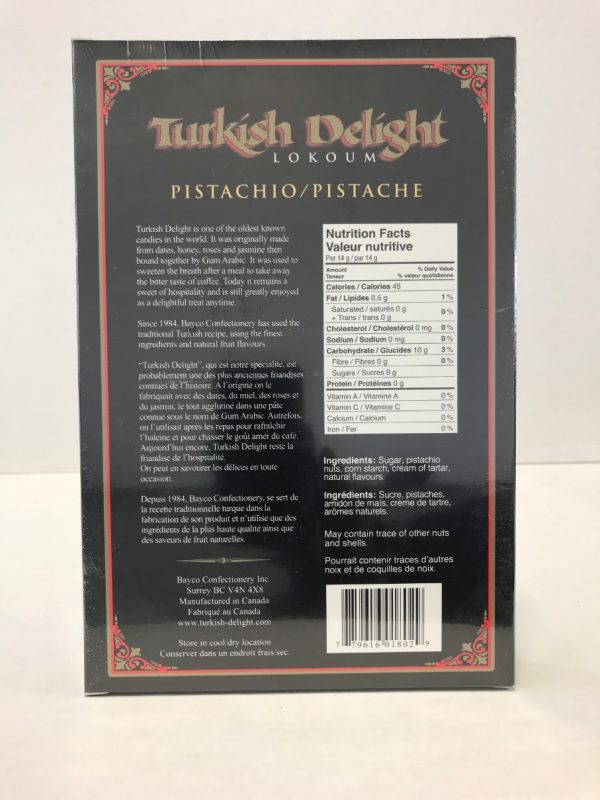 Turkish Delight with Pistachio Nuts