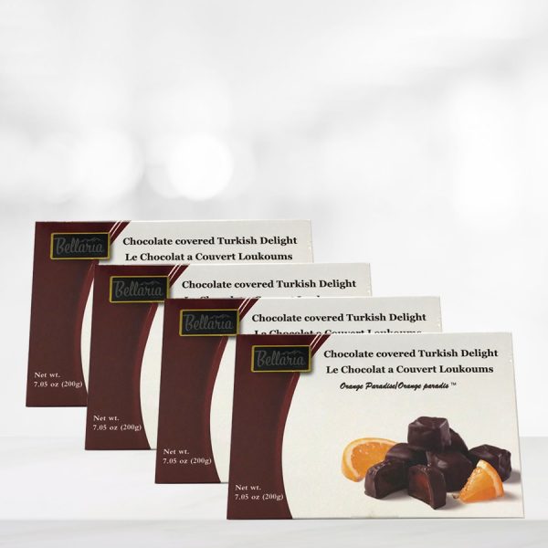 chocolate covered orange turkish delight gift boxes