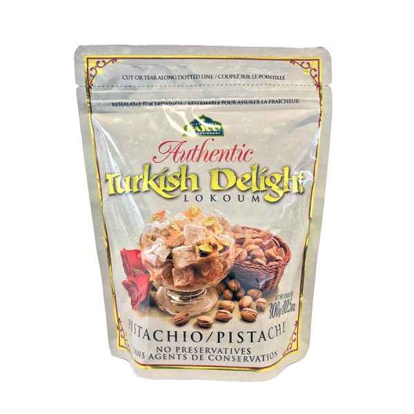 pistachio turkish delight pouch white