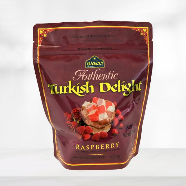 raspberry turkish delight pouch