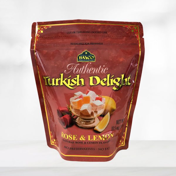 rose lemon turkish delight pouch