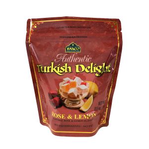 rose lemon turkish delight pouch white