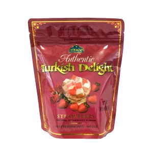 strawberry turkish delight pouch white